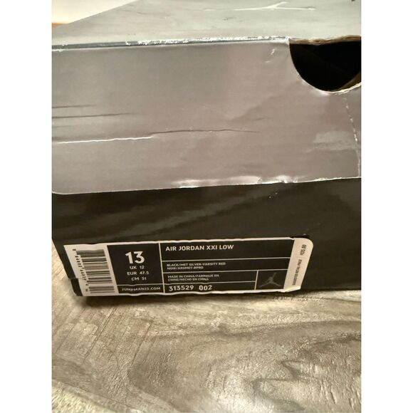 2006 Air Jordan 21 OG Low Bred Men’s 13 New with Box DS main image 6